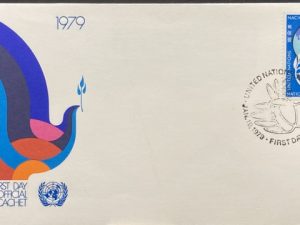 sobre primer dia naciones unidas sello definitivo