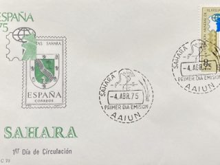 Exposicion Filatelia Sahara Sobre primer dia