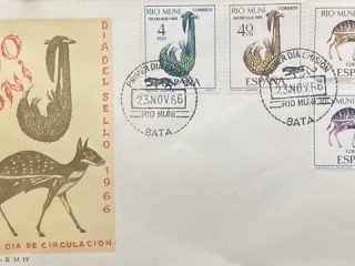 Dia del sello Sobre 1966 Rio Muni