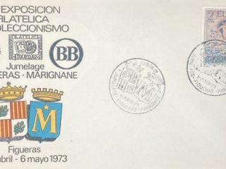 VIII expo filatelica figueras, sobre