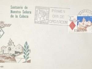 Sobre Primer Día España 1975 - Santuario de nuestra señora de la cabeza