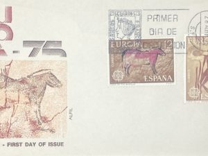 Sobre Primer Día España 1975 - Europa 75 - 2 Valores (II)