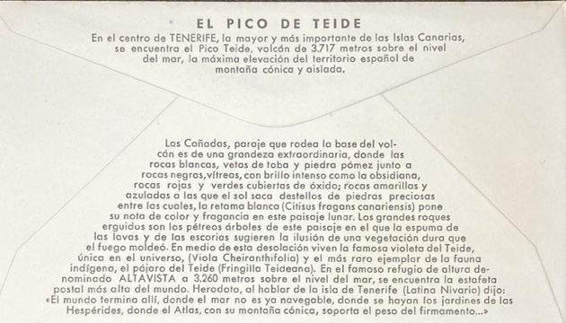 dorso pico del teide, spd