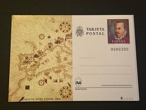 Entero Postal, Carta de Mateo Prunes 1563, Año 1980