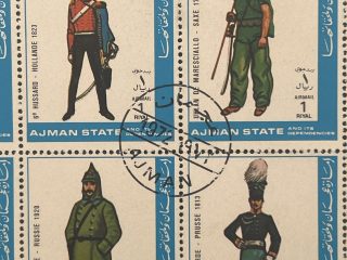 Pliego Uniformes Militares Ajman, 1972