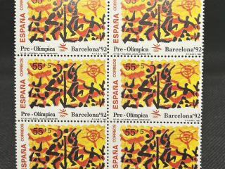 Barcelona 92 preolímpico- Voleybol en bloque de 6