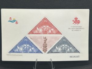 Hoja Souvenir - V centenario del descubrimiento de América