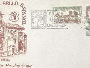 Sobre de Primer Día - 125 Aniversario del sello español 1974