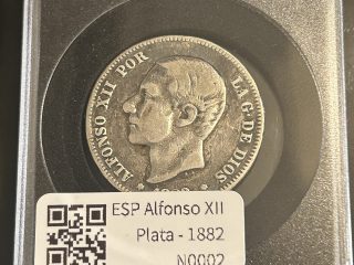 Moneda Alfonso XII 1882