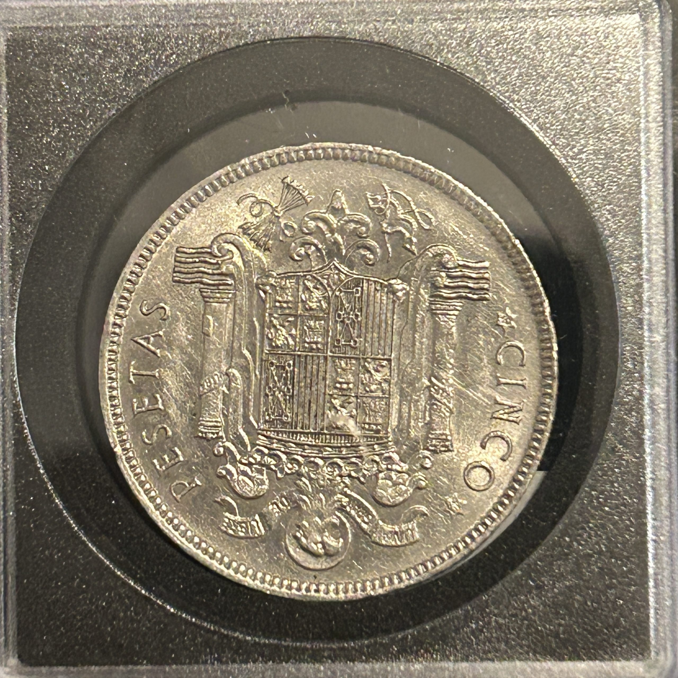 Franco 1949 - 5 ptas - Image 2