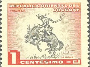Sello Uruguay 1954 - La Doma - Nuevo 1c