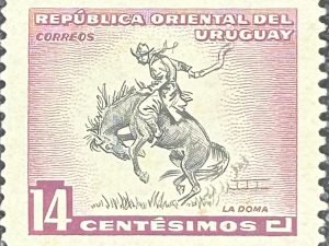 Sello Uruguay 1954 - La Doma - Nuevo 14c