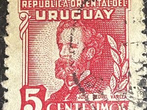Sello uruguay 1945, José Pedro Varela, Usado