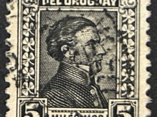 Sello Uruguay 1928 - Artigas de Blanes, 5 milésimos usado