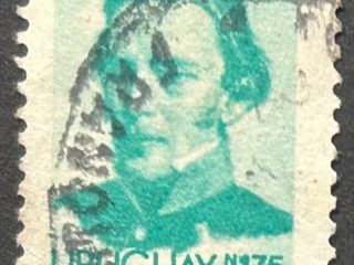 Sello Uruguay 1979- Artigas Definitivas - 1,75 N$ Verde, Usado