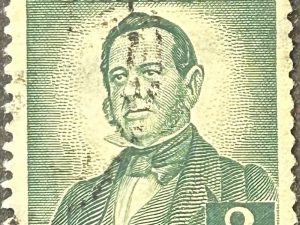 Sello Uruguay 1942 - Francisco Acuña de Figueroa- 2c Verde, Usado