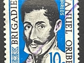 Sello Uruguay 1961 - Manuel Orine - 10c usado