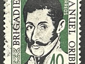 Sello Uruguay 1961 - Manuel Oribe - 40c usado