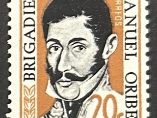 Sello Uruguay 1961 - Manuel Oribe - 20c Nuevo