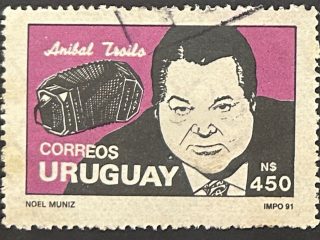 Sello Uruguay 1992 - Aníbal Troilo - 450 N$