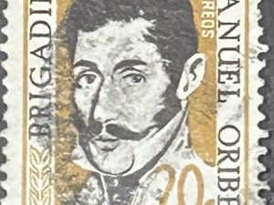 Sello Uruguay 1961 - Manuel Oribe - 20c usado