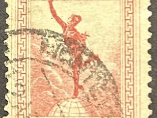 Sello Uruguay- Mercurio definitivo 2c Carmín (v) - 1922 usado