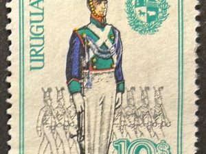 Sello Uruguay 1972 - Uniforme de 1830 - 10$