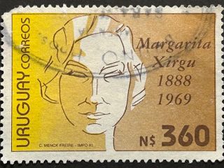 Sello Uruguay 1991 - Margarita Xirgu - 360 N$ usado