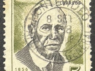 Sello Uruguay 1958 - Eduardo Acevedo - 5 cents. Usado