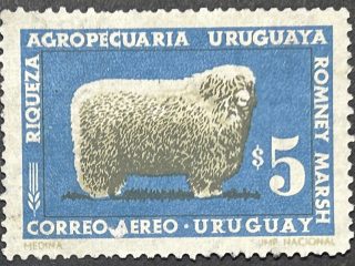 Sello Uruguay 1967 - Riqueza Agropecuaria - 5$
