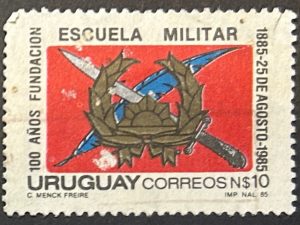 Sello Uruguay 1985 - Fundación Escuela Militar -  10N$