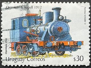 Sello Uruguay 2004 - Locomotora Prenstein & Kopell - $30 usado