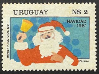 Sello Uruguay 198 - Navidad - N$2, nuevo