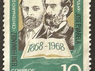 Sello Uruguay para 1968 - Amigos de la Esucacion - 10$ nuevo