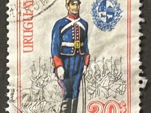 Sello Uruguay 1973 - Blandengues de Artigas - 20$