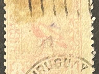 Sello Uruguay 1926 - Tero - 8 centésimos usado y decolorado