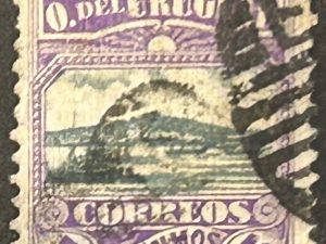 Sello Uruguay 1919 - Bahia de Montevideo - 5 milésimos