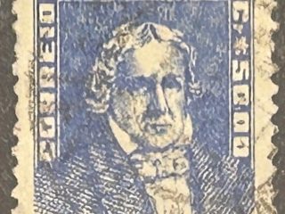 Sello Brasil 1959 - José Bonifacio - 50 Cr$ Azul Usado