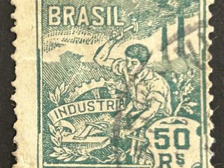 Sello Brasil - Industria -  50 Reis