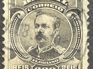 Sello Brasil 1906 - Floriano Peixoto - 300 Reis , Negro , Usado