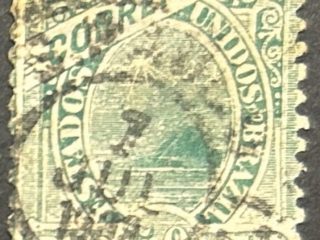 Sello Brasil 1905 - Pan de Azúcar - 50 Reis Verde Usado