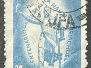 Sello Brasil 1965 - Alte Barroso - 30 cruzeiros Azul usado