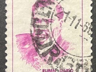 Sello Brasil 1966 - Rubén Darío - 100 cruzeiros Laila , usado