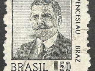 Sello Brasil 1968 - Wenceslau Braz- 50cts Negro, usado