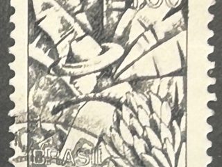 Sello Brasil 1979 - Bananeiro - 1,00 Cr$ Gris . Usado