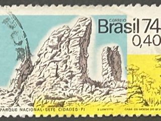 Sello Brasil 1974 - Parque Nacional Sete Cidades - 0,40 Cr$ . Usado