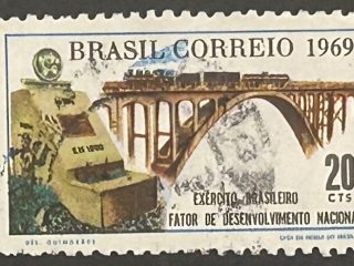 Sello Brasil 1969 - Excersito Brasileño - 20 Cts. Usado