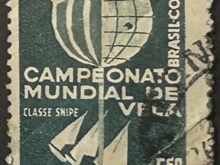 Sello Brasil 1969 - Campeonato Mundial de Vela - 6,50 Cr$. Usado