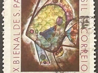 Sello Brasil 1969 - The Fish - X Bienal de São Paulo - 1,00 Cr$ . Usado