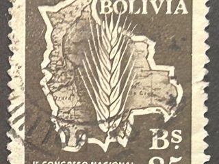 Sello Bolivia 1954 - Congreso Agronomía- 85 B$